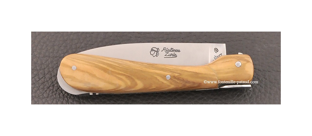 Corsican Pialincu knife Classic Range full corsican olivewood