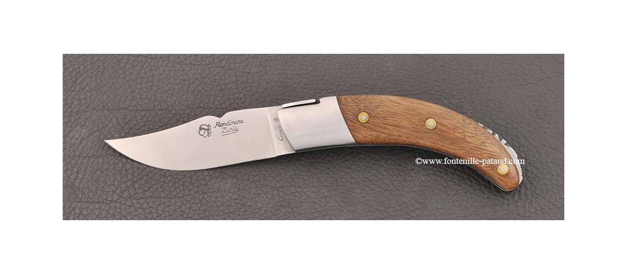 Corsican Rondinara knife classic range Mahogany