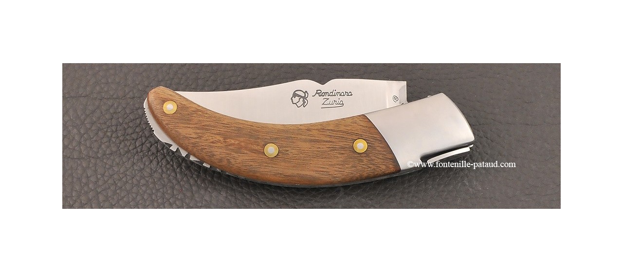 Corsican Rondinara knife classic range Mahogany