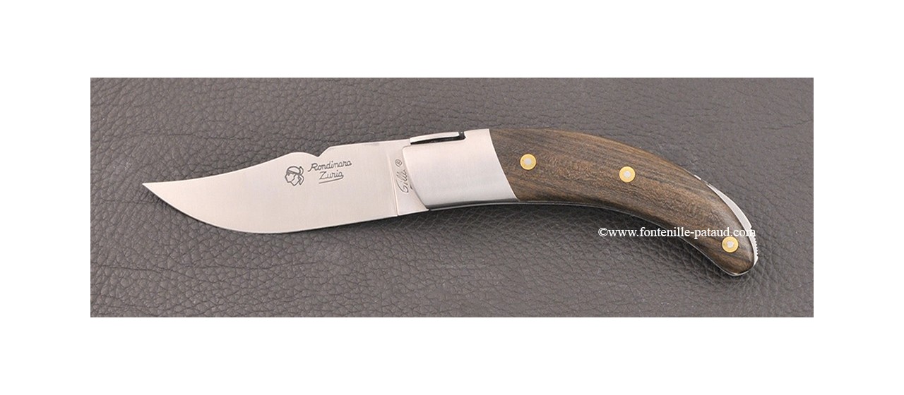 Corsican Rondinara knife classic range green ebony