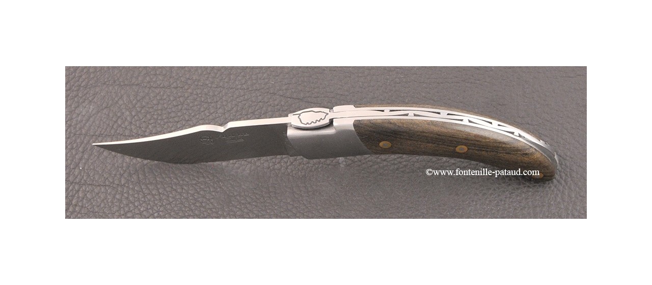 Corsican Rondinara knife classic range green ebony