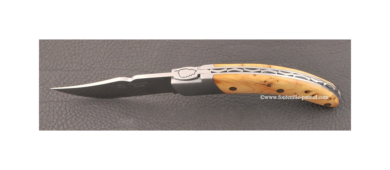 Corsican Rondinara knife classic range yew burl