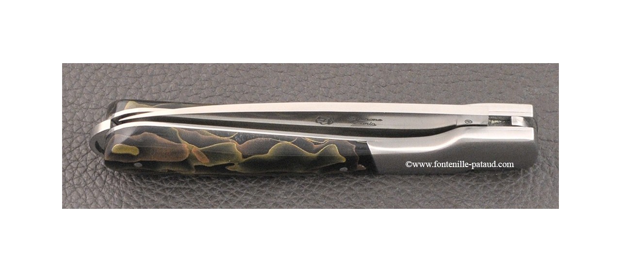 Corsican Sperone knife Classic Range brass resin