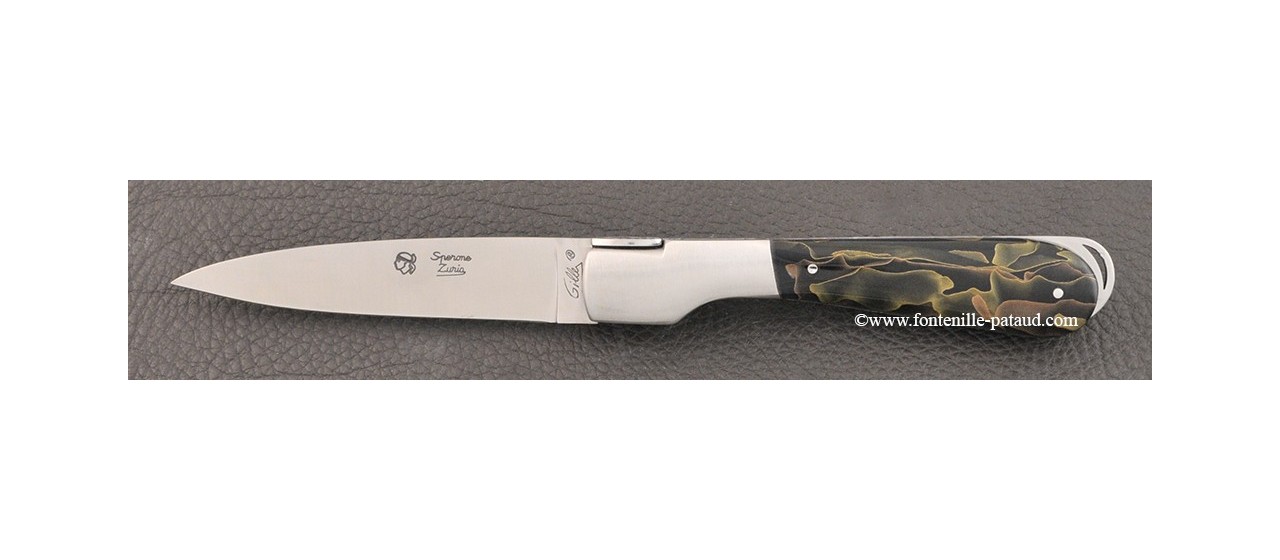 Corsican Sperone knife Classic Range brass resin