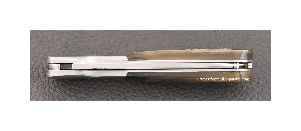 Corsican Pialincu knife Classic Range Dark ram horn handle