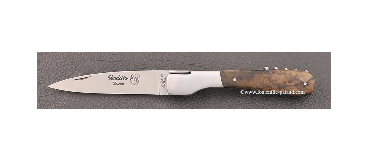 Corsican Vendetta knife Traditional with corkscrew Walnut