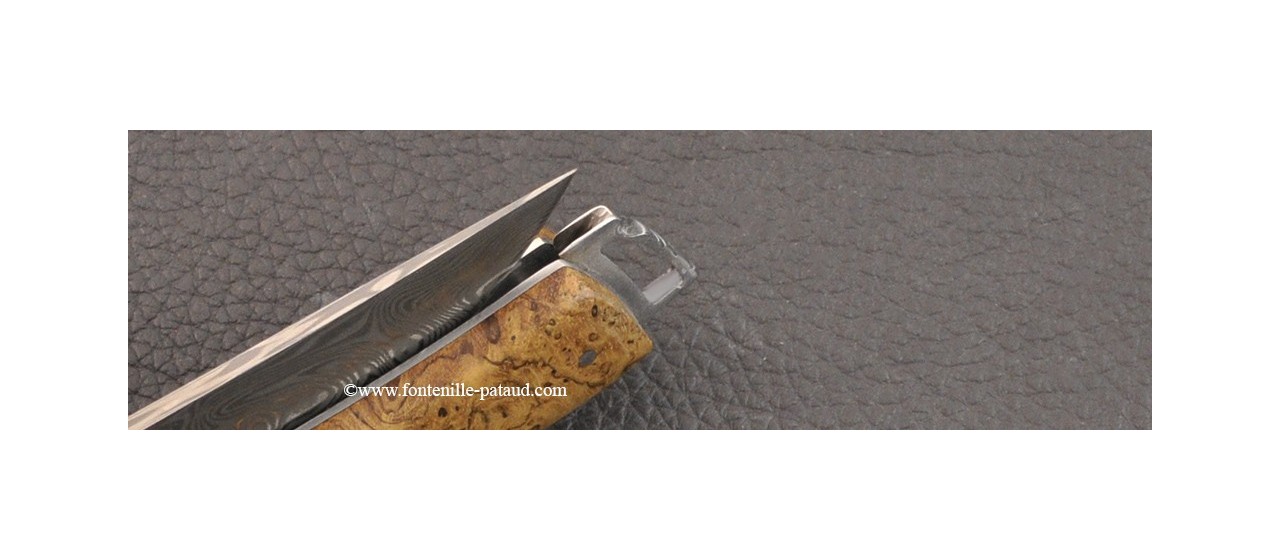 Le Thiers ® Gentleman knife Damascus teak burl