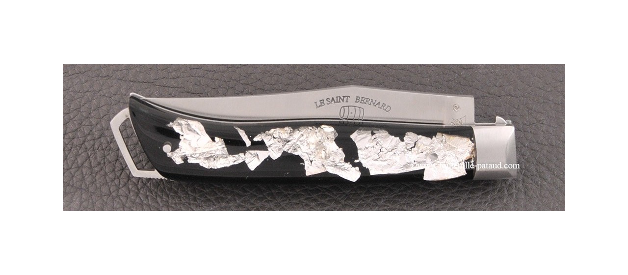 Le Saint-Bernard knife Classic Range Silver sheet in Cristallium