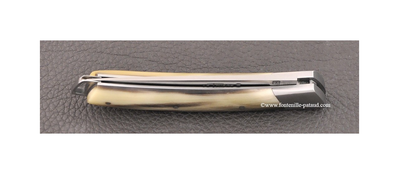 Le Thiers® Nature knife real cow horn tip