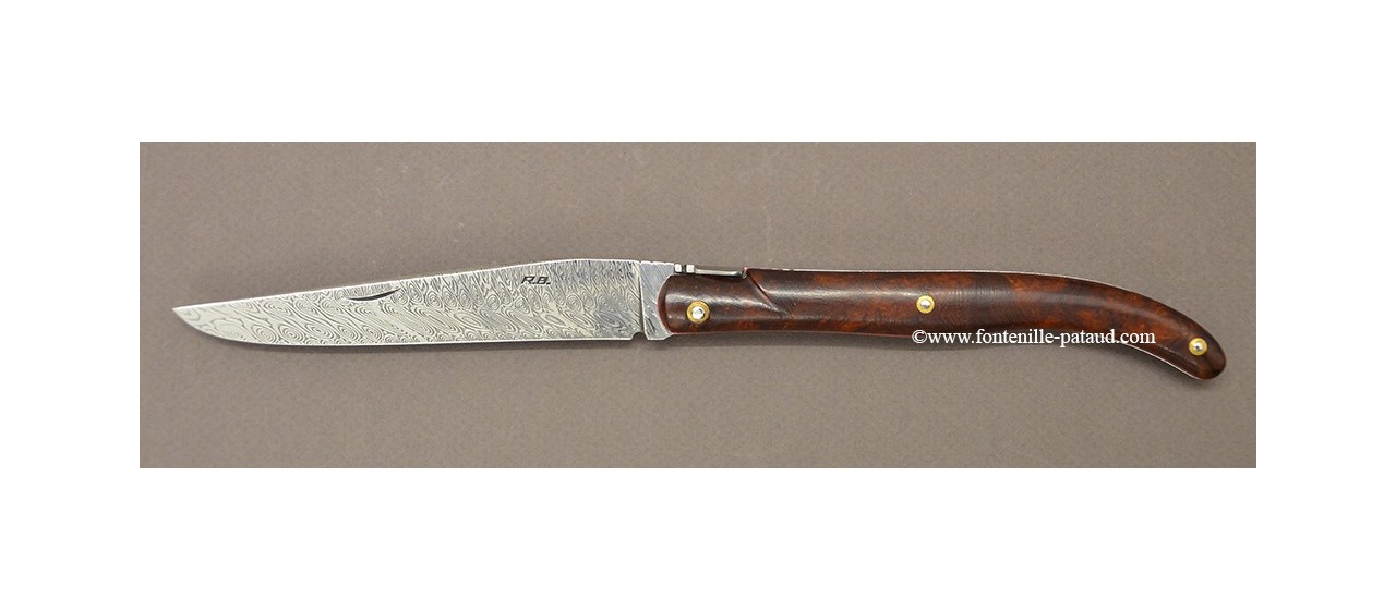 Laguiole 13 cm Damascus Ironwood, Robert Beillonnet