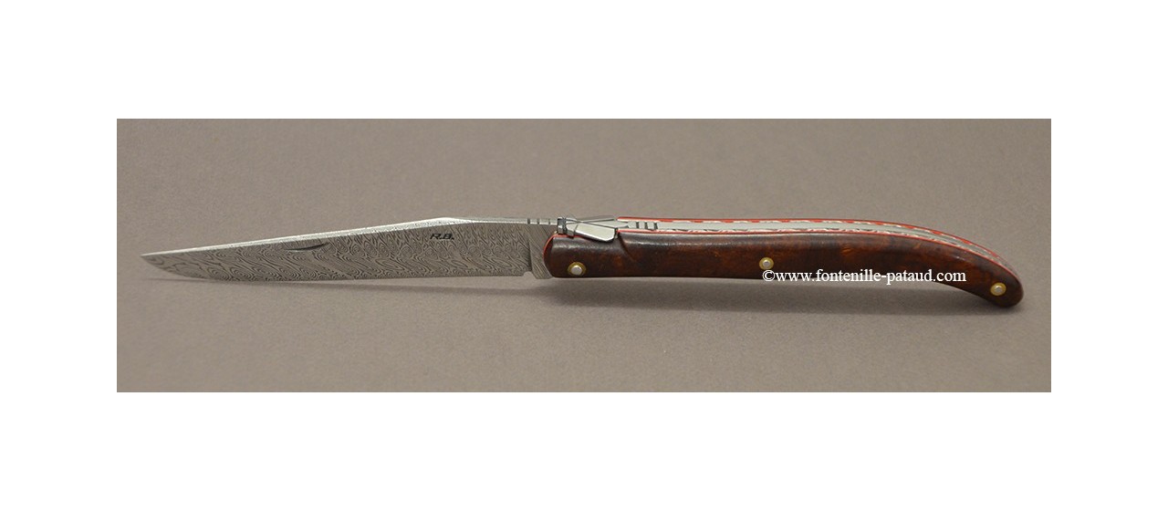 Laguiole 13 cm Damascus Ironwood, Robert Beillonnet