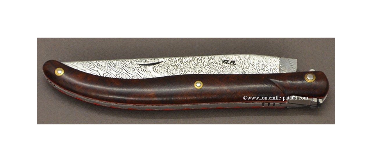 Laguiole 13 cm Damascus Ironwood, Robert Beillonnet