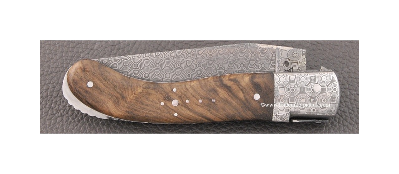 Laguiole Knife Sport Damascus Range Walnut