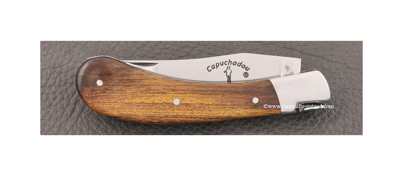 "Le Capuchadou" 10 cm hand made knife, ironwood