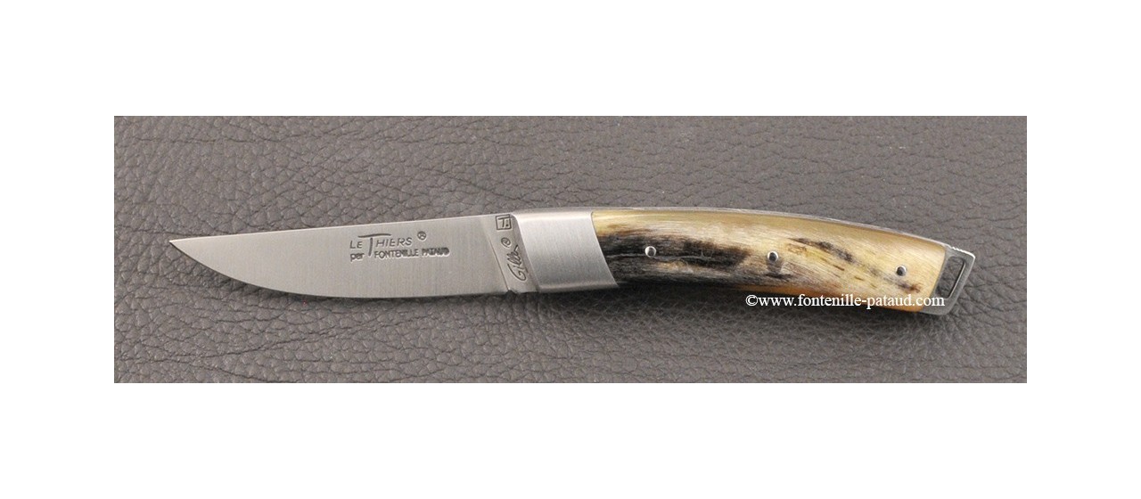 Le Thiers® Nature knife dark ram horn handle