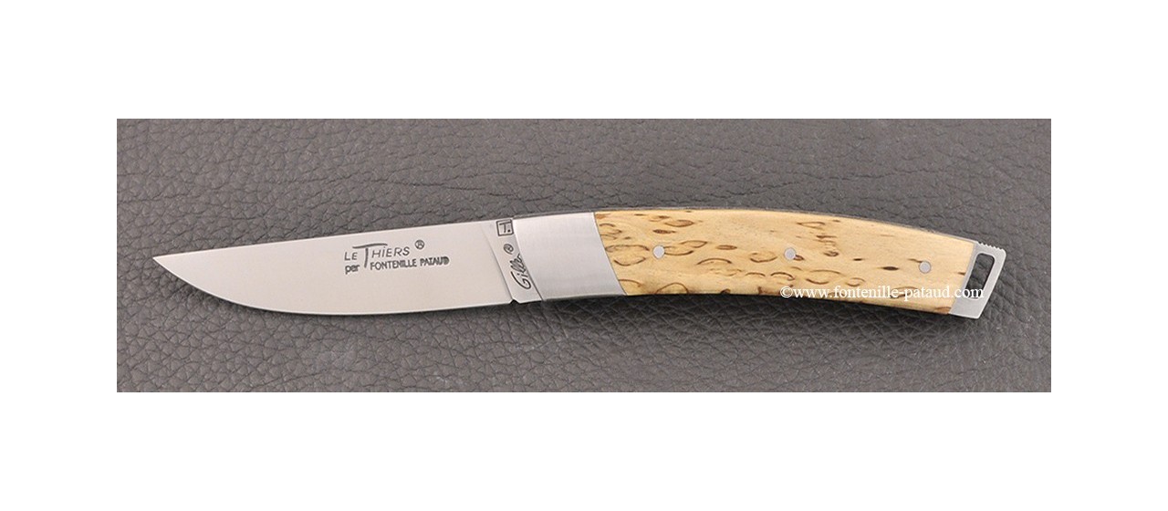 Le Thiers® Nature knife finnish curly birch handle