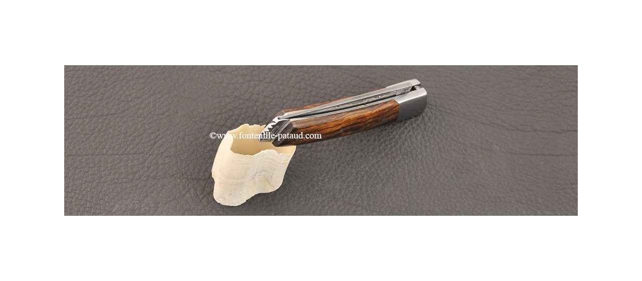 Le Thiers® Nature knife Damascus ironwood handle
