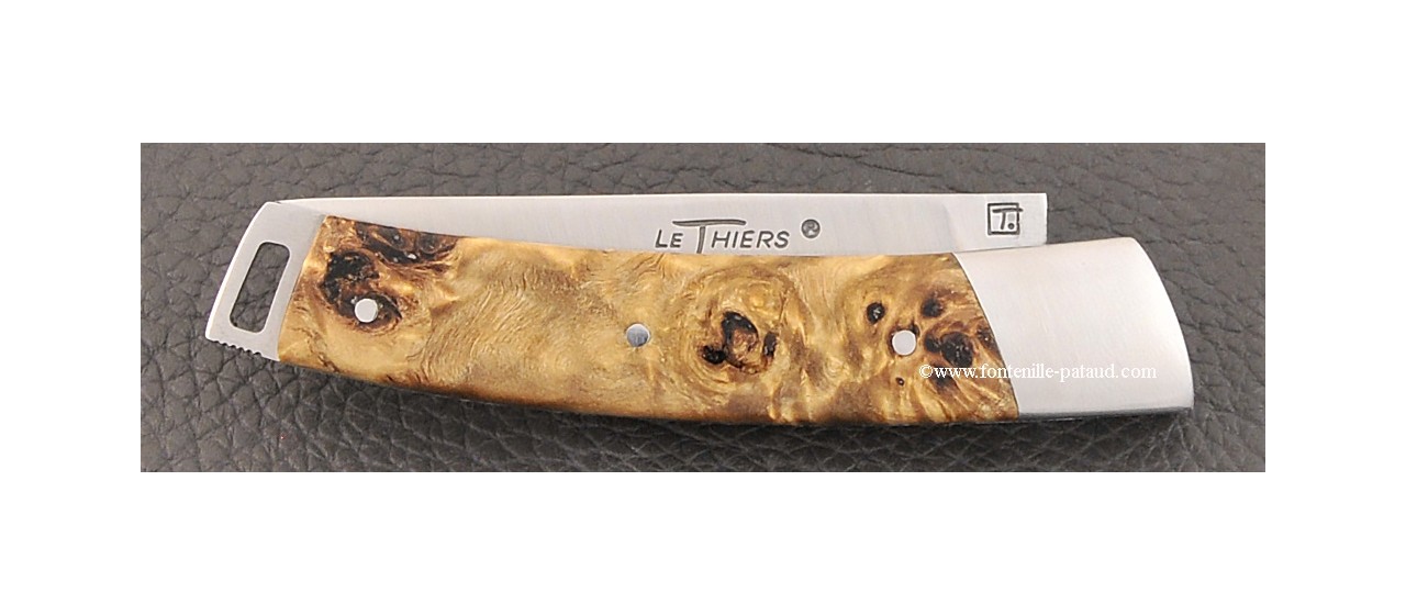 Le Thiers® Nature knife poplar burl