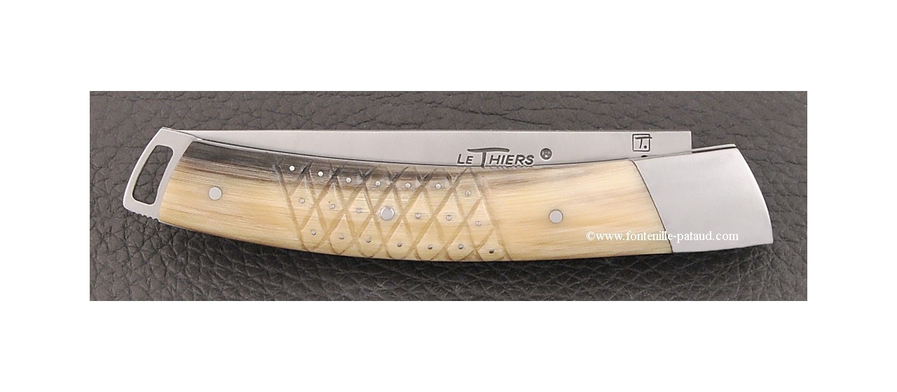 Le Thiers® Nature Needles cow horn tip knife