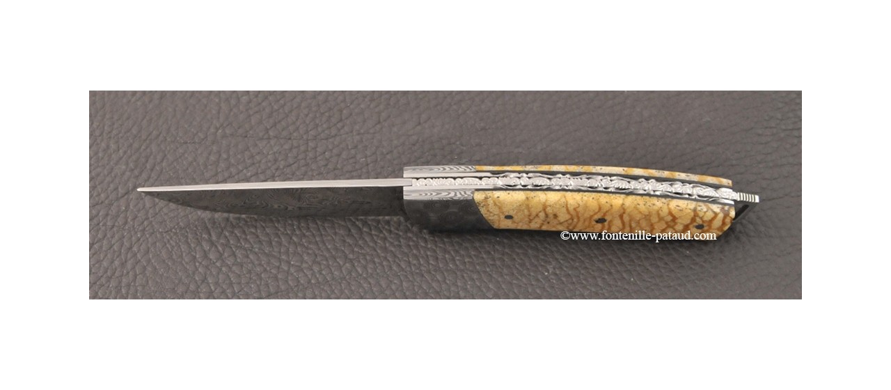 Le Thiers® Nature knife Damascus tiger coral