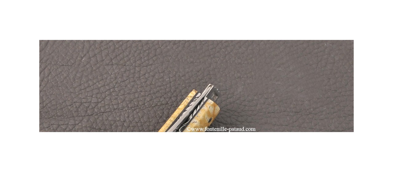 Couteau Le Thiers® Pocket Damas corail tigré