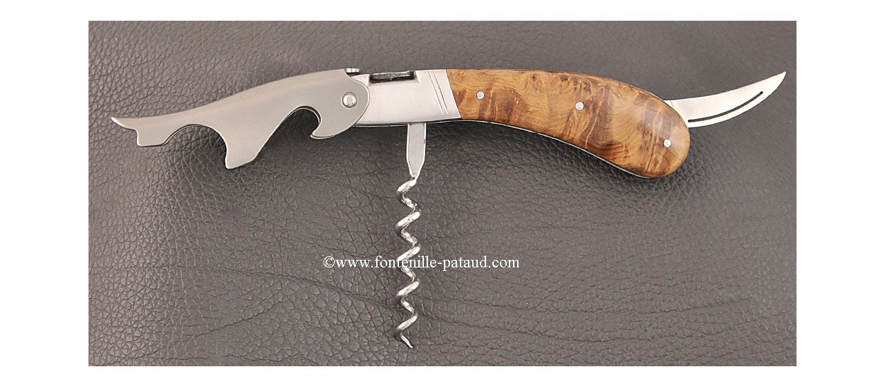 Laguiole Magnum corkscrew thuya burl