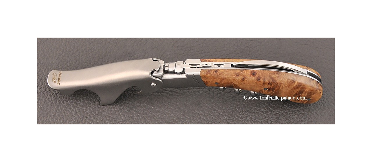 Laguiole Magnum corkscrew thuya burl