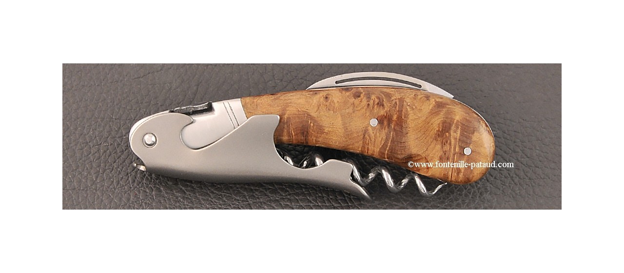 Laguiole Magnum corkscrew thuya burl