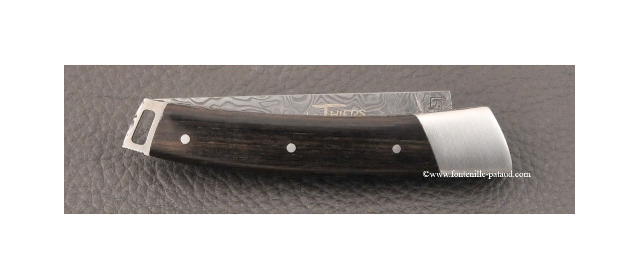 Le Thiers® Nature knife Damascus real ebony handle