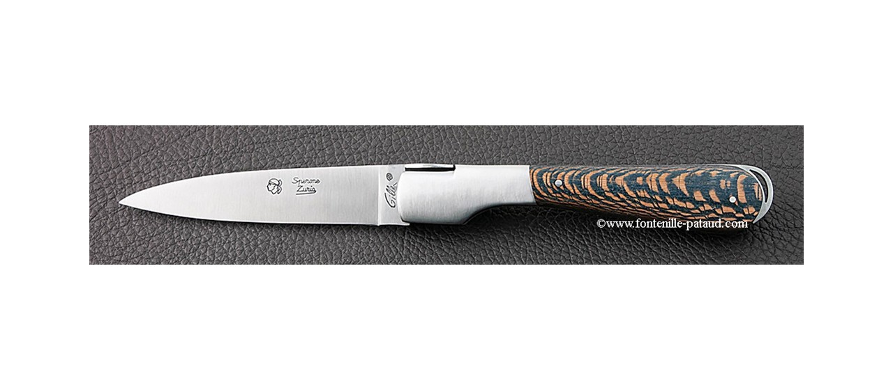 Corsican Sperone knife Classic Range Stabilized blue plane tree