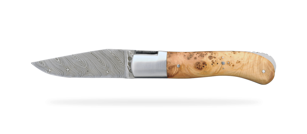 Laguiole Gentleman Damascus Range Juniper Burl