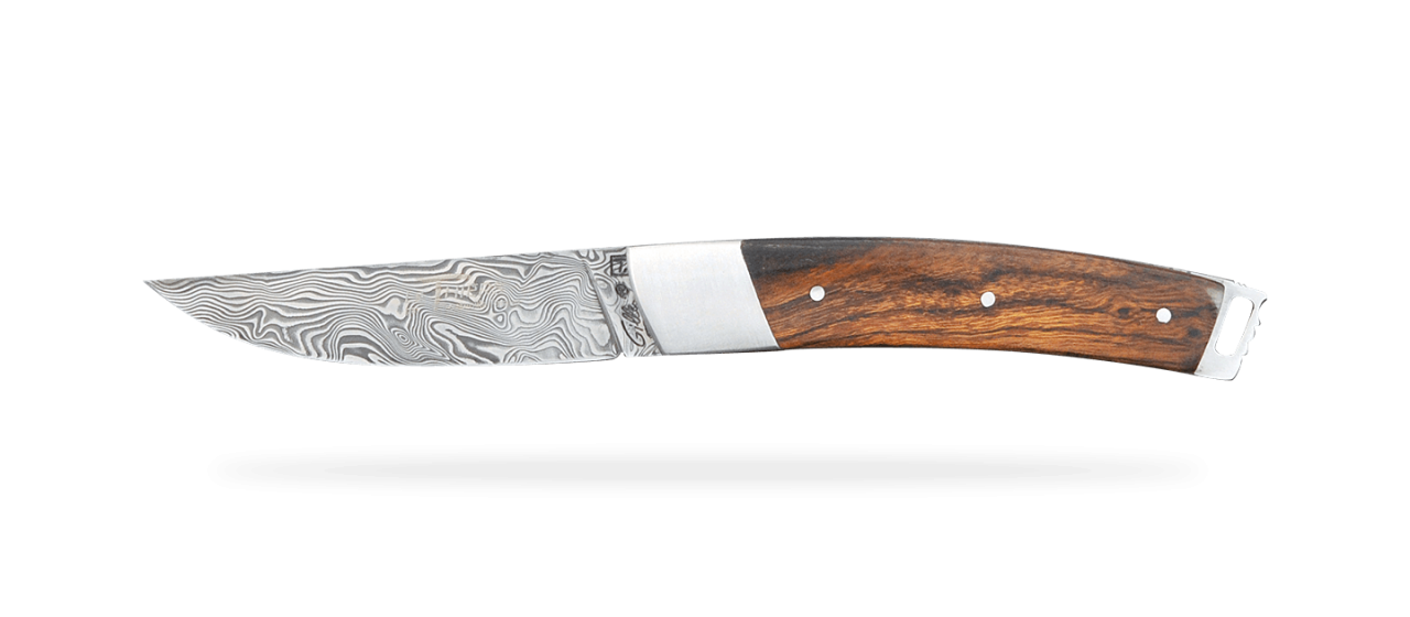 Le Thiers® Pocket Damascus Ironwood