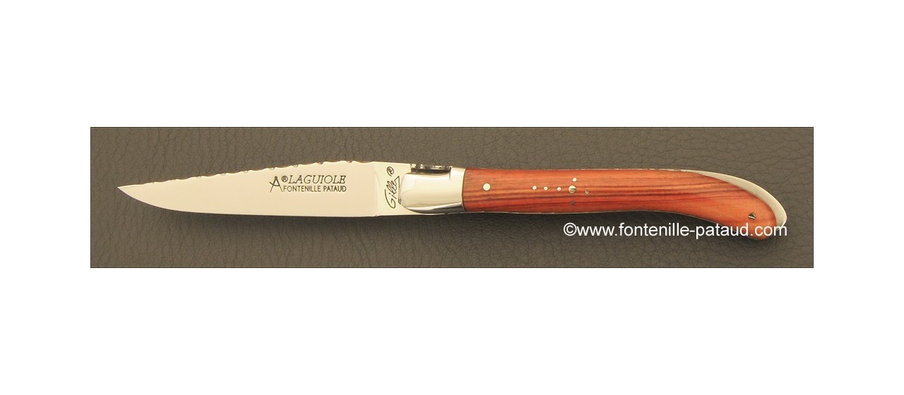 Laguiole Knife XS Guilloche Range Rosewood