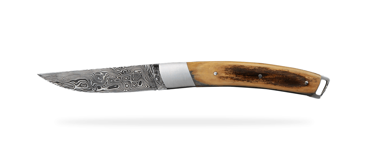 Le Thiers® Nature Damascus Fossilized Mammoth Ivory