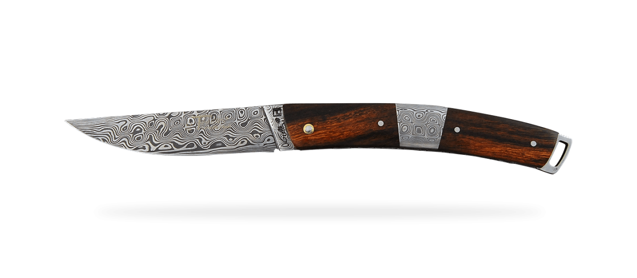 Le Thiers® Nature Damascus Central bolster Ironwood