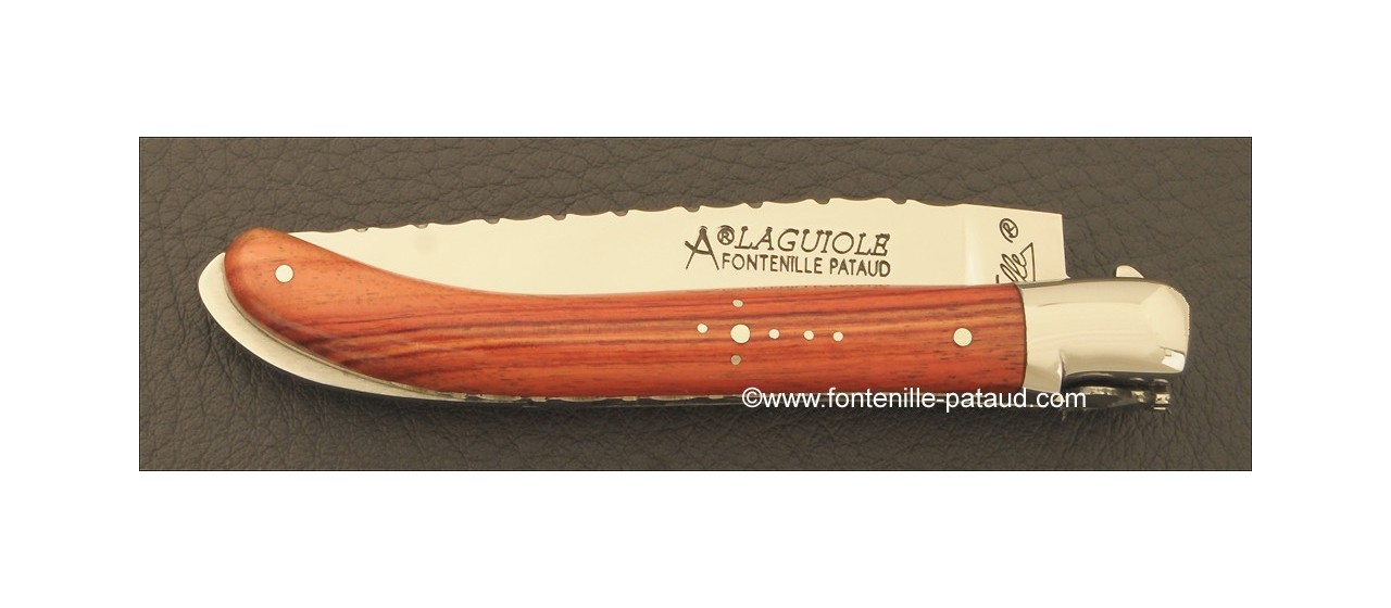 Laguiole Knife XS Guilloche Range Rosewood