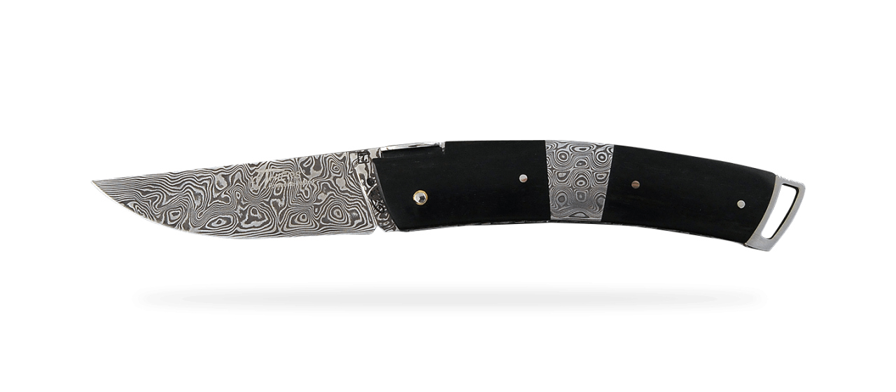 Le Thiers® Gentleman Damascus Central bolster Real ebony