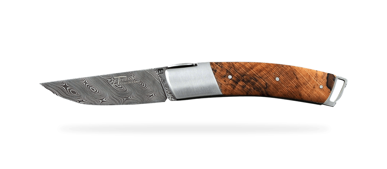 Le Thiers® Gentleman Damascus Stabilized beech
