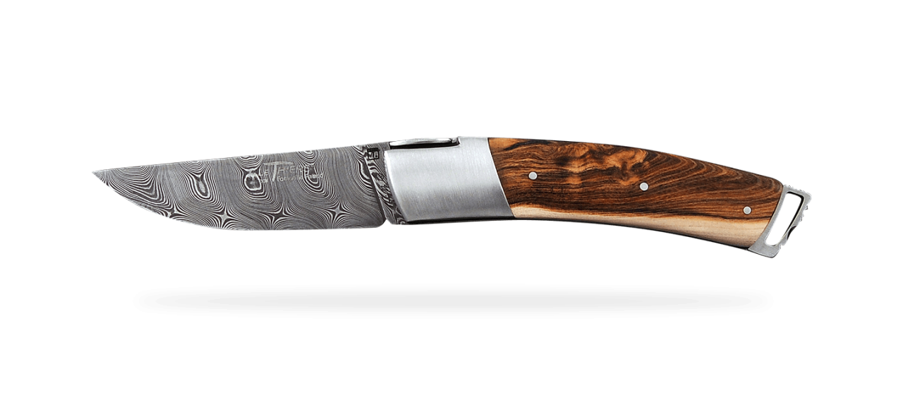 Le Thiers® Gentleman Damascus Pistachio wood