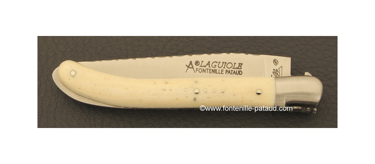Laguiole Knife XS Guilloche Range Real bone