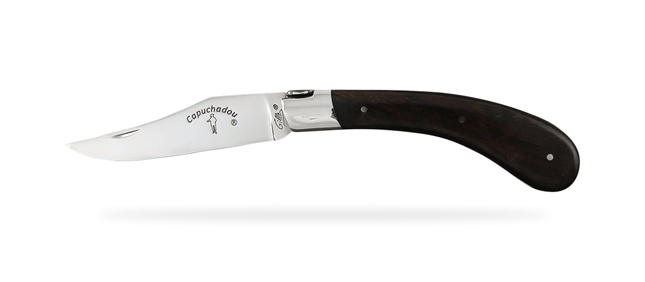 "Le Capuchadou®" 12 cm handmade knife, Ironwood