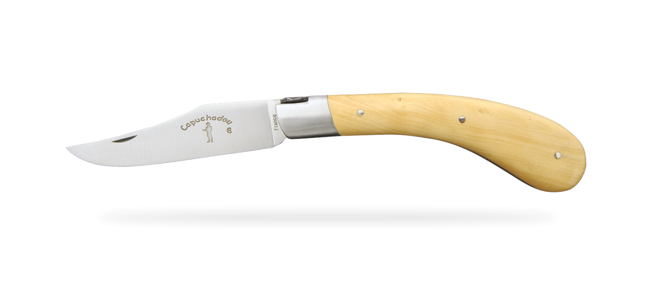 "Le Capuchadou®" 12 cm handmade knife, boxwood