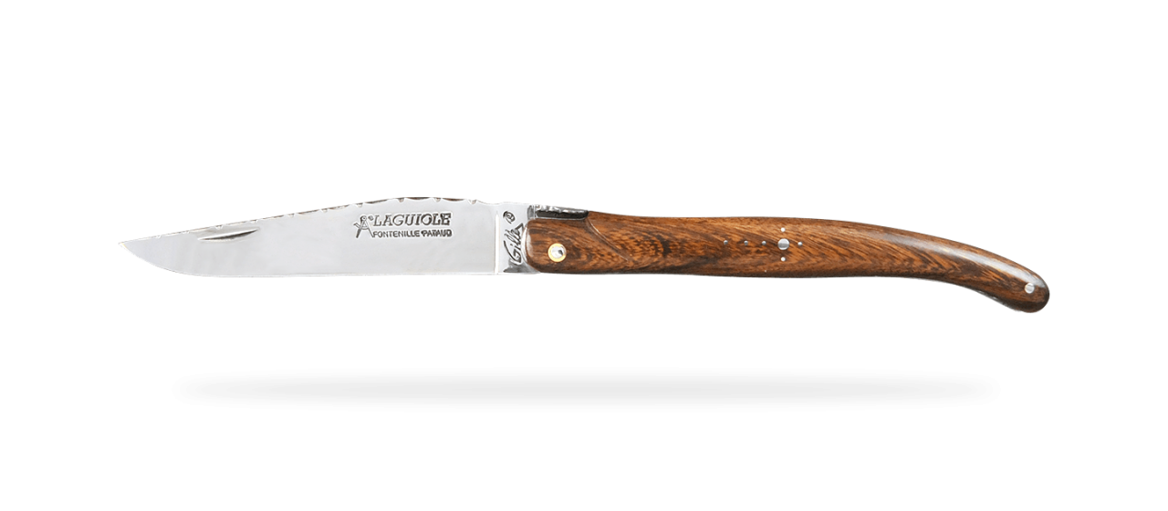 Laguiole Traditional 12 cm Guilloché Full Handle Range Arizona ironwood