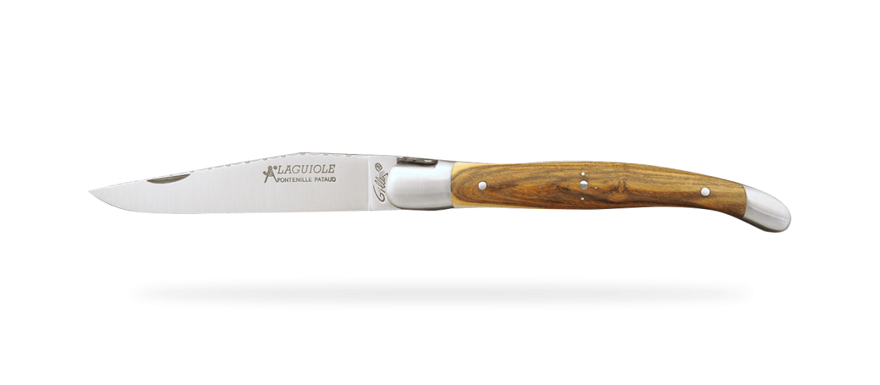 Laguiole Traditionnel 12 cm Guilloché Pistachier