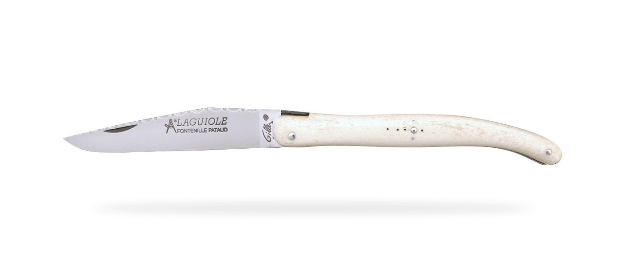 Laguiole Traditional 12 cm Guilloché Full handle Range Real bone