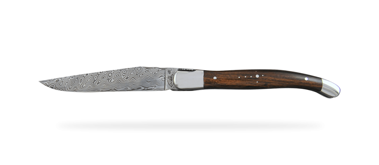 Laguiole Traditional 12 cm Damascus Range Ironwood