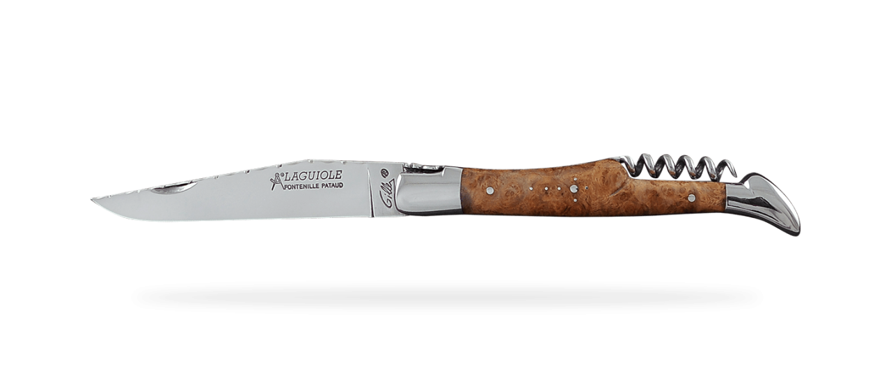 Laguiole Picnic Guilloché Range Stabilized Linden burl