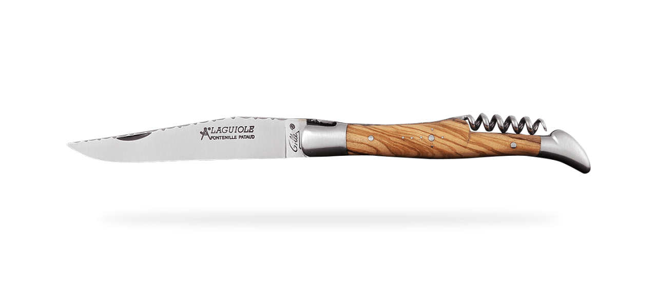 Laguiole Picnic Guilloché Range Olivewood