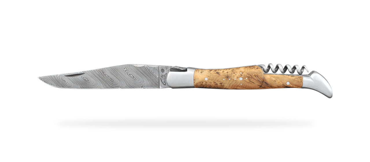 Laguiole Picnic Damascus Range with Corkscrew Juniper