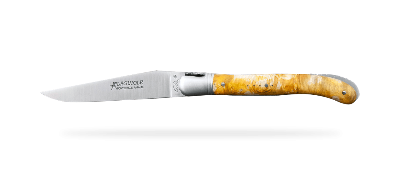 Laguiole Nature Classic Range Stabilized golden maple burl